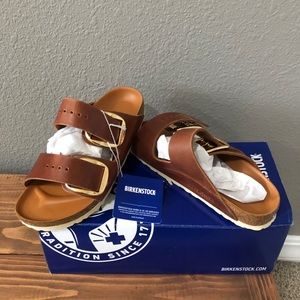 Birkenstock Arizona Big Buckle cognac Sandal